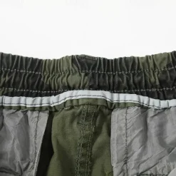 OUKU Men's Cargo Pants Cargo Trousers Patchwork Buttons Drawstring Camo Camouflage Wearable Outdoor Daily Camping & Hiking Fashion Classic Black Army Green
