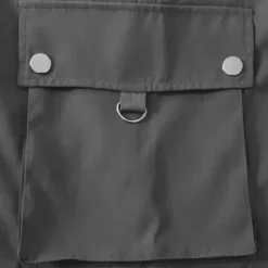 New OUKU Men's Cargo Pants Cargo Trousers Trousers Casual Pants Zipper Drawstring Elastic Waist Plain Comfort Soft Full Length Outdoor Daily Running Fashion Streetwear Black Brown