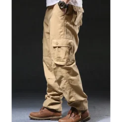 Sale OUKU Men's Cargo Pants Cargo Trousers Hiking Pants Pocket Plain Comfort Breathable Outdoor Daily Going out Fashion Casual Army Yellow Black Micro-elastic
