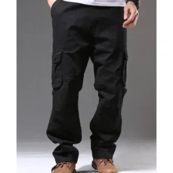 Sale OUKU Men's Cargo Pants Cargo Trousers Hiking Pants Pocket Plain Comfort Breathable Outdoor Daily Going out Fashion Casual Army Yellow Black Micro-elastic
