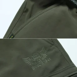 OUKU Men's Cargo Pants Cargo Trousers Combat Trousers Winter Pants Pocket Plain Comfort Breathable Outdoor Daily Going out Fashion Casual Black Army Green