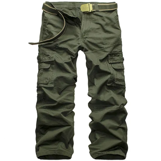 Sale OUKU Men's Cargo Pants Cargo Trousers Trousers Tactical Work Pants Classic Multi Pocket Plain Outdoor Full Length Daily Cotton Basic Tactical Slim Black White