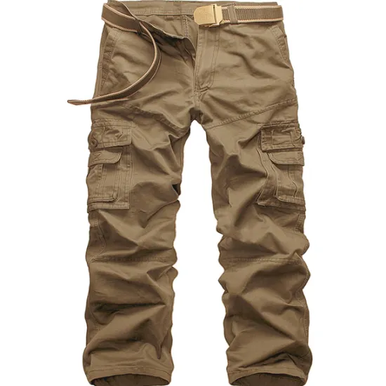 Sale OUKU Men's Cargo Pants Cargo Trousers Trousers Tactical Work Pants Classic Multi Pocket Plain Outdoor Full Length Daily Cotton Basic Tactical Slim Black White