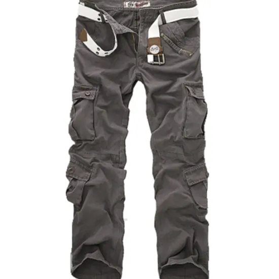 OUKU Men's Cargo Pants Cargo Trousers Tactical Pants Trousers Camo Pants Leg Drawstring Multi Pocket Camouflage Outdoor Work Streetwear Tactical Prairie camouflage naturals