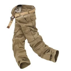 Clearance OUKU Men's Cargo Pants Cargo Trousers Combat Trousers Hiking Pants Pocket Plain Comfort Breathable Outdoor Daily Going out Fashion Casual Black Army Green