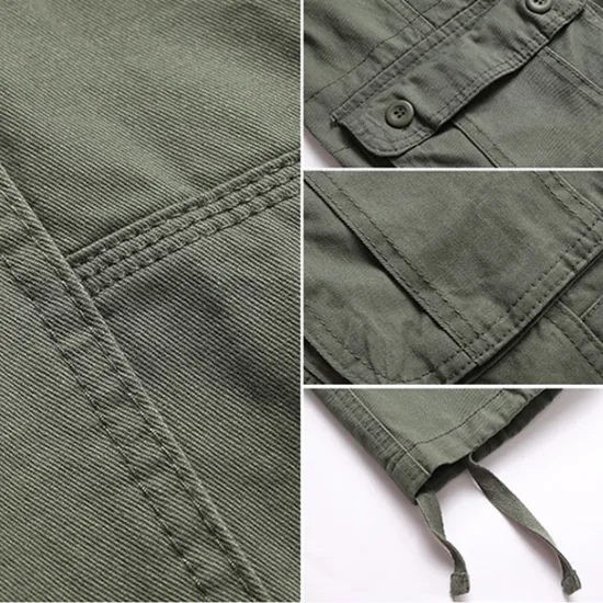 OUKU Men's Cargo Pants Cargo Trousers Hiking Pants 6 Pocket Plain Comfort Breathable Outdoor Daily Going out Fashion Casual Gray Green Army Yellow Micro-elastic