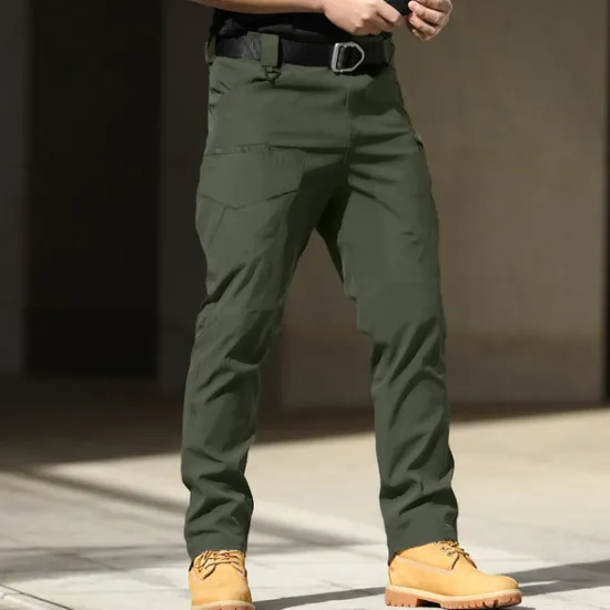 Clearance OUKU Men's Cargo Pants Combat Trousers Tactical Pants Trousers Pocket Plain Comfort Breathable Outdoor Daily Going out Fashion Casual Black Green