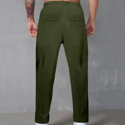 Discount OUKU Men's Cargo Pants Corduroy Pants Tactical Pants Trousers Elastic Waist Drawstring Multi Pocket Plain Wearable Outdoor Daily Camping & Hiking Fashion Classic Black Army Green