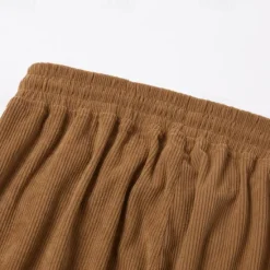 New OUKU Men's Cargo Pants Corduroy Pants Trousers Casual Pants Jogger Pants Drawstring Elastic Waist Multi Pocket Plain Comfort Warm Full Length Outdoor Casual Daily Fashion Streetwear Black Blue