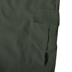 New OUKU Men's Cargo Pants Corduroy Pants Trousers Straight Leg Sweatpants Elastic Waist Drawstring Multi Pocket Plain Wearable Outdoor Daily Camping & Hiking Fashion Classic Black Army Green
