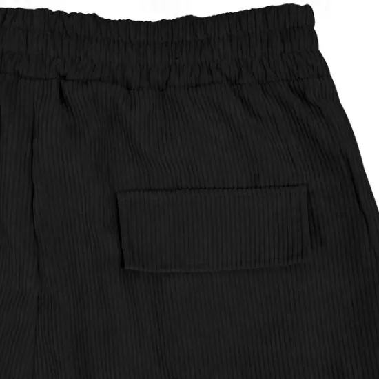 Hot OUKU Men's Cargo Pants Corduroy Pants Tactical Pants Trousers Elastic Waist Drawstring Multi Pocket Plain Wearable Outdoor Daily Camping & Hiking Fashion Classic Black Army Green