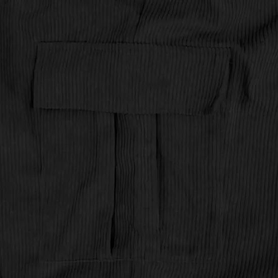 Hot OUKU Men's Cargo Pants Corduroy Pants Tactical Pants Trousers Elastic Waist Drawstring Multi Pocket Plain Wearable Outdoor Daily Camping & Hiking Fashion Classic Black Army Green