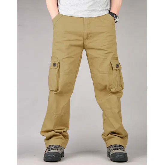 OUKU Men's Cargo Pants Hiking Pants Trousers Work Pants Military Outdoor Ripstop Breathable Quick Dry Multi Pockets Bottoms 6 Pockets Black Green Cotton Hunting Fishing Climbing 30 32 34 36 38