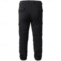 Online OUKU Men's Cargo Pants Joggers Trousers Buttons Multi Pocket Elastic Cuff Plain Wearable Outdoor Daily Camping & Hiking Fashion Classic Black Army Green