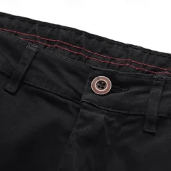 Online OUKU Men's Cargo Pants Joggers Trousers Buttons Multi Pocket Elastic Cuff Plain Wearable Outdoor Daily Camping & Hiking Fashion Classic Black Army Green