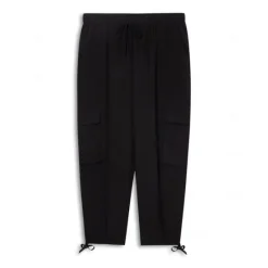 Outlet OUKU Men's Cargo Pants Linen Pants Summer Pants Beach Pants Drawstring Elastic Waist Plain Comfort Breathable Casual Daily Holiday Fashion Classic Style Black White