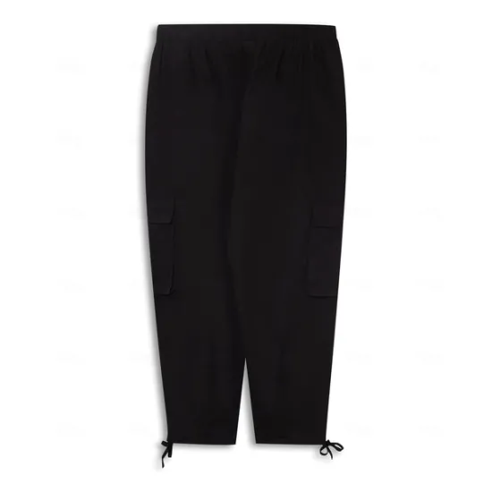 Outlet OUKU Men's Cargo Pants Linen Pants Summer Pants Beach Pants Drawstring Elastic Waist Plain Comfort Breathable Casual Daily Holiday Fashion Classic Style Black White