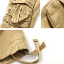 Clearance OUKU Men's Cargo Pants Tactical Pants Trousers Buttons Multi Pocket Plain Wearable Outdoor Daily Camping & Hiking Fashion Classic Dark Khaki Grass Green