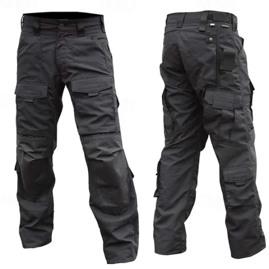 Sale OUKU Men's Cargo Pants Tactical Pants Trousers Camo Pants Buttons Multi Pocket Plain Wearable Outdoor Daily Camping & Hiking Fashion Classic Black Army Green