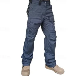 Sale OUKU Men's Cargo Pants Tactical Pants Trousers Camo Pants Buttons Multi Pocket Plain Wearable Outdoor Daily Camping & Hiking Fashion Classic Black Army Green
