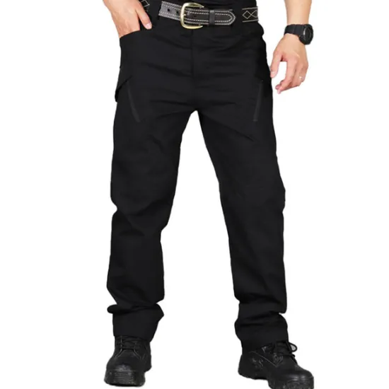 OUKU Men's Cargo Pants Tactical Pants Trousers Multi Pocket Plain Wearable Outdoor Casual Daily Cotton Blend Sports Fashion Black Army Green