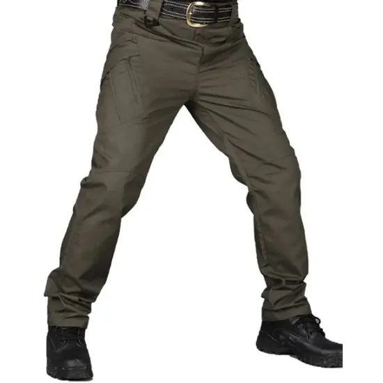 OUKU Men's Cargo Pants Tactical Pants Trousers Multi Pocket Plain Wearable Outdoor Casual Daily Cotton Blend Sports Fashion Black Army Green
