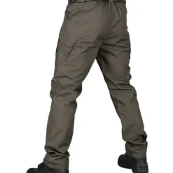 OUKU Men's Cargo Pants Tactical Pants Trousers Multi Pocket Plain Wearable Outdoor Casual Daily Cotton Blend Sports Fashion Black Army Green