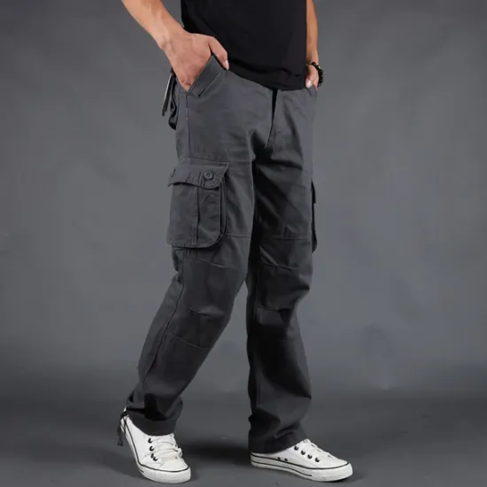 Outlet OUKU Men's Cargo Pants Tactical Pants Trousers Hiking Pants Buttons Multi Pocket Plain Wearable Outdoor Daily Camping & Hiking Fashion Classic Gray Green Grass Green