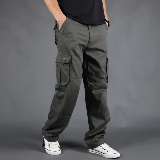 Outlet OUKU Men's Cargo Pants Tactical Pants Trousers Hiking Pants Buttons Multi Pocket Plain Wearable Outdoor Daily Camping & Hiking Fashion Classic Gray Green Grass Green
