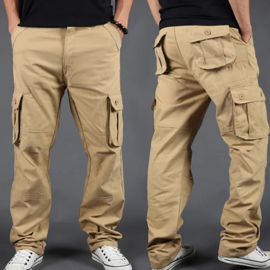 Outlet OUKU Men's Cargo Pants Tactical Pants Trousers Hiking Pants Buttons Multi Pocket Plain Wearable Outdoor Daily Camping & Hiking Fashion Classic Gray Green Grass Green