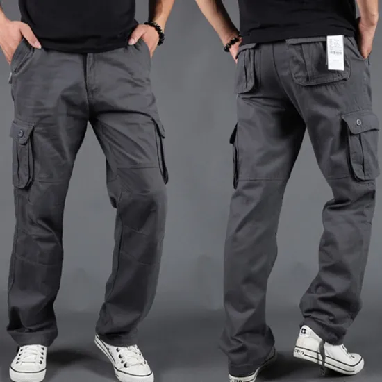 Outlet OUKU Men's Cargo Pants Tactical Pants Trousers Hiking Pants Buttons Multi Pocket Plain Wearable Outdoor Daily Camping & Hiking Fashion Classic Gray Green Grass Green