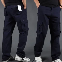 Outlet OUKU Men's Cargo Pants Tactical Pants Trousers Hiking Pants Buttons Multi Pocket Plain Wearable Outdoor Daily Camping & Hiking Fashion Classic Gray Green Grass Green