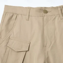Discount OUKU Men's Cargo Pants Tactical Pants Trousers Elastic Waist Multi Pocket Straight Leg Plain Breathable Quick Dry Full Length Outdoor Casual Daily Sports Fashion Green Black