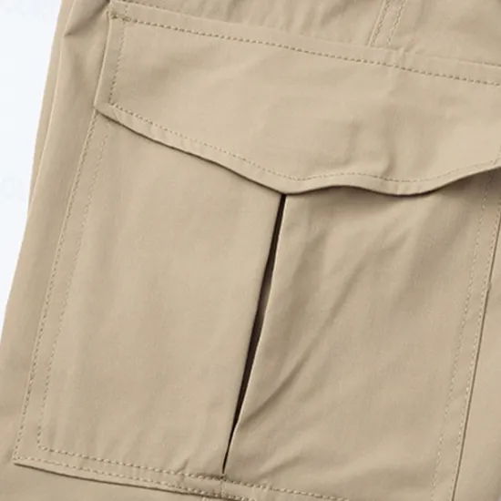 Discount OUKU Men's Cargo Pants Tactical Pants Trousers Elastic Waist Multi Pocket Straight Leg Plain Breathable Quick Dry Full Length Outdoor Casual Daily Sports Fashion Green Black