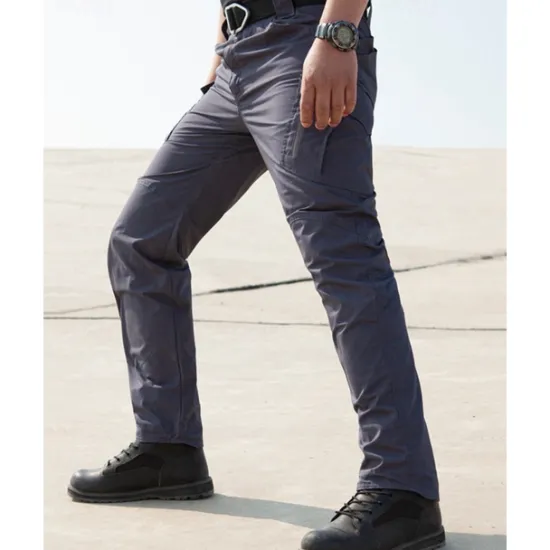 Hot OUKU Men's Cargo Pants Tactical Pants Trousers Buttons Multi Pocket Plain Waterproof Wearable Outdoor Daily Camping & Hiking Fashion Classic Black Khaki