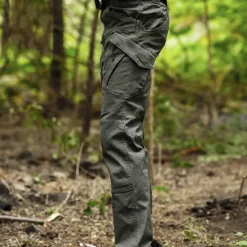 OUKU Men's Cargo Pants Tactical Pants Trousers Hiking Pants Buttons Multi Pocket Plain Wearable Outdoor Daily Camping & Hiking Fashion Classic Gray Green Black