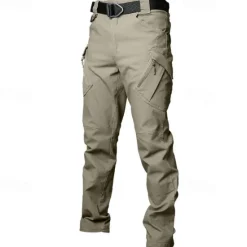 OUKU Men's Cargo Pants Tactical Pants Trousers Hiking Pants Buttons Multi Pocket Plain Wearable Outdoor Daily Camping & Hiking Fashion Classic Gray Green Black