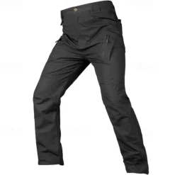 Discount OUKU Men's Cargo Pants Tactical Pants Trousers Buttons Multi Pocket Plain Waterproof Wearable Outdoor Daily Camping & Hiking Fashion Classic Black Green