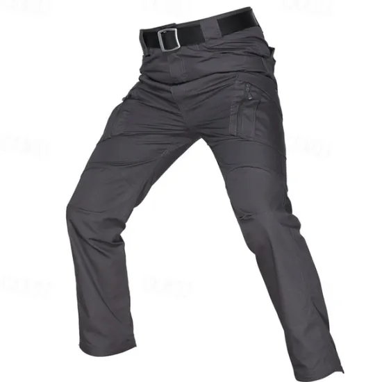 Discount OUKU Men's Cargo Pants Tactical Pants Trousers Buttons Multi Pocket Plain Waterproof Wearable Outdoor Daily Camping & Hiking Fashion Classic Black Green