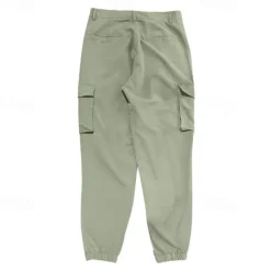 New OUKU Men's Cargo Pants Tactical Pants Trousers Buttons Multi Pocket Elastic Cuff Plain Wearable Outdoor Daily Camping & Hiking Fashion Classic Black White
