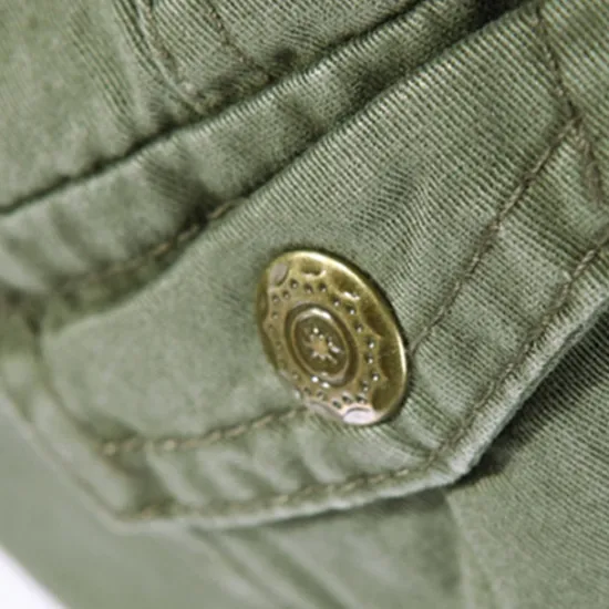 OUKU Men's Cargo Pants Tactical Pants Trousers Buttons Multi Pocket Plain Wearable Outdoor Daily Camping & Hiking Fashion Classic Grass Green Black