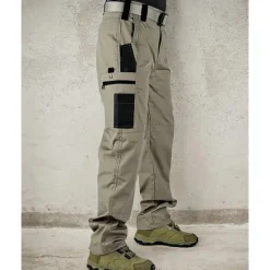New OUKU Men's Cargo Pants Tactical Pants Trousers Elastic Waist Multi Pocket Plain Waterproof Wearable Outdoor Daily Camping & Hiking Fashion Classic Black Army Green Khaki