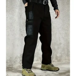 New OUKU Men's Cargo Pants Tactical Pants Trousers Elastic Waist Multi Pocket Plain Waterproof Wearable Outdoor Daily Camping & Hiking Fashion Classic Black Army Green Khaki