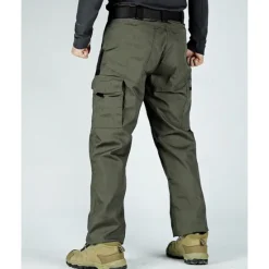 New OUKU Men's Cargo Pants Tactical Pants Trousers Elastic Waist Multi Pocket Plain Waterproof Wearable Outdoor Daily Camping & Hiking Fashion Classic Black Army Green Khaki