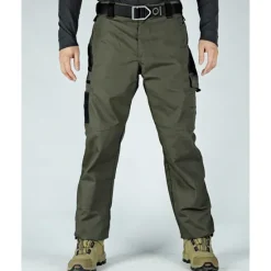 New OUKU Men's Cargo Pants Tactical Pants Trousers Elastic Waist Multi Pocket Plain Waterproof Wearable Outdoor Daily Camping & Hiking Fashion Classic Black Army Green Khaki