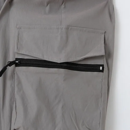 Sale OUKU Men's Cargo Pants Tapered pants Trousers Drawstring Elastic Waist Multi Pocket Plain Wearable Outdoor Daily Camping & Hiking Fashion Classic Black Army Green