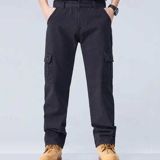 Online OUKU Men's Cargo Pants Trousers Work Pants Buttons Multi Pocket Plain Wearable Outdoor Daily Camping & Hiking Fashion Classic Black Army Green