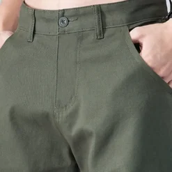 Online OUKU Men's Cargo Pants Trousers Work Pants Buttons Multi Pocket Plain Wearable Outdoor Daily Camping & Hiking Fashion Classic Black Army Green
