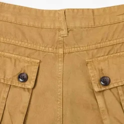Best OUKU Men's Cargo Pants Trousers Buttons Multi Pocket Plain Wearable Outdoor Daily Camping & Hiking Fashion Classic ArmyGreen turmeric