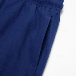 Sale OUKU Men's Cargo Pants Trousers Summer Pants Beach Pants Drawstring Elastic Waist Multi Pocket Plain Comfort Breathable Outdoor Daily Going out Fashion Casual Black White